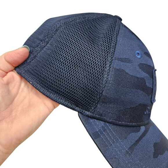 New Era Scottsdale PGA Blue Camouflage Golf Hat Double Mesh Hook‎ Loop Strap - Picture 8 of 11